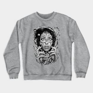 black and white grim Crewneck Sweatshirt